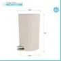 Scheda tecnica Pattumiera bagno 3 L in polipropilene beige con apertura a pedale Orbix