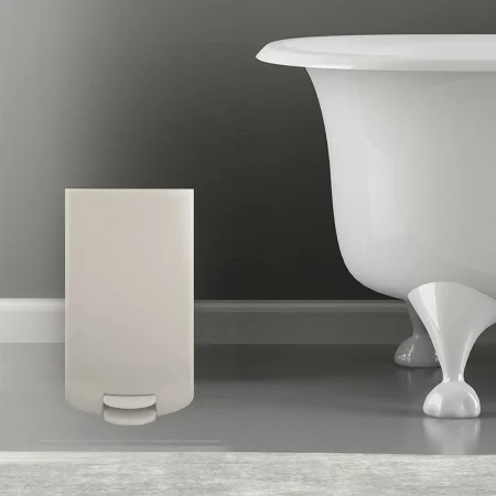Sendez Pattumiera A Pedale Per Bagno - 3 Litri, Bianco, Con Inserti Rimovibili, Design Elegante E Compatto, Antiscivolo - copertina