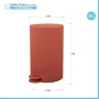 Scheda tecnica Pattumiera bagno 3 L in polipropilene terracotta con apertura a pedale Orbix