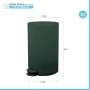 Scheda tecnica Pattumiera bagno 3 L in polipropilene verde scuro con apertura a pedale Orbix
