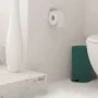 Pattumiera bagno 3 L in polipropilene verde scuro con apertura a pedale Orbix