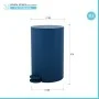 Scheda tecnica Pattumiera bagno 3 L in polipropilene blu scuro con apertura a pedale Orbix
