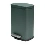 Pattumiera a pedale in acciaio 5 lt verde scuro con chiusura rallentata Axin