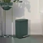 Render Pattumiera a pedale in acciaio 5 lt verde scuro con chiusura rallentata Axin