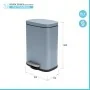 scheda tecnica Set pattumiera 5lt a pedale e portascopino in acciaio azzurro polvere Axin