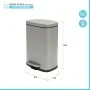 scheda tecnica Set pattumiera 5lt a pedale e portascopino in acciaio tortora opaco Axin