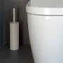 render Set pattumiera 5lt a pedale e portascopino in acciaio tortora opaco Axin
