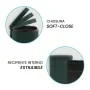 dettagli Set pattumiera 5lt a pedale e portascopino in acciaio verde scuro opaco Axin
