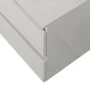 Finitura Mobile bagno sospeso 60cm in legno bianco lucido 2 cassettoni soft close con lavabo e specchio Leda