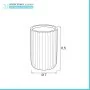 Scheda tecnica Portaspazzolini bagno d'appoggio blu in ceramica soft touch Spring