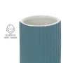 Portaspazzolini bagno d'appoggio blu in ceramica soft touch Spring
