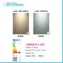 Specchio bagno rotondo con luce a led integrata da 80cm