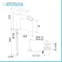 Set miscelatori lavabo alto e bidet spazzolato Mariani serie Artic 