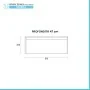 Mobile bagno sospeso 80 cm in legno tabacco e tortora Smok