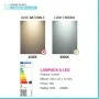 Specchio bagno rotondo con luce a led integrata da 60cm 