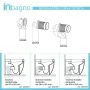 Wc filomuro Rimless Mirto con scarico traslato a pavimento o a parete