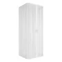 Box doccia 70x100x70 cm a soffietto in PVC bianco tre lati con chiusura centrale Lux