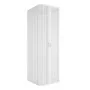 Box doccia 80x80x80 cm a soffietto in PVC bianco tre lati con chiusura centrale Lux