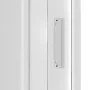 Box doccia 80x80x80 cm a soffietto in PVC bianco tre lati con chiusura centrale Lux