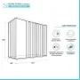 Scheda tecnica Box doccia angolare 80x120 a soffietto in PVC con apertura centrale Carmen