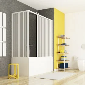 Box vasca angolare 70x170 a soffietto in PVC con apertura centrale Ilary