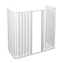 Box vasca 70x170x70 cm a soffietto in PVC bianco con chiusura calamitata ad angolo Lux