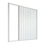 Render Box doccia nicchia 120cm con anta ad apertura laterale a soffietto in PVC Katia