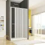 Box doccia nicchia 130cm con anta ad apertura laterale a soffietto in PVC Katia