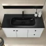 Lavabo nero opaco Mobile sospeso Craft