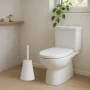 Portascopino wc conico in Polipropilene bianco da appoggio