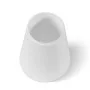 Portascopino wc conico in Polipropilene bianco da appoggio