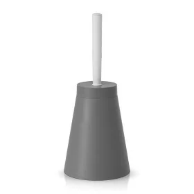 Portascopino wc conico in Polipropilene grigio da appoggio