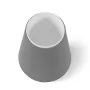 Portascopino wc conico in Polipropilene grigio da appoggio