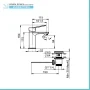 Scheda tecnica miscelatore lavabo Aurora
