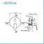 scheda tecnica miscelatore doccia aurora