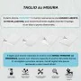 dettgali Piatto doccia 70x120cm in resina bianco antiscivolo con griglia in acciaio inox Harmony