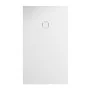render Piatto doccia 70x120cm in resina bianco antiscivolo con griglia in acciaio inox Harmony