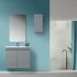 arredo bagno moderno grigio pastello 
