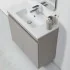 composizione bagno moderna tortora completa di specchio