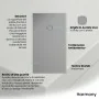 informazioni Piatto doccia 70x120cm in resina cemento antiscivolo con griglia in acciaio inox Harmony