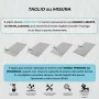 dettagli Piatto doccia 70x120cm in resina cemento antiscivolo con griglia in acciaio inox Harmony