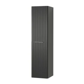 Colonna bagno sospesa 140cm in antracite cannettato a 2 ante Mia