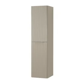 Colonna bagno sospesa 140cm in crema cannettato a 2 ante Mia