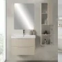 Set Mia Colonna bagno sospesa 140cm in crema cannettato a 2 ante Mia