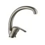 Rubinetto cucina a canna alta in ottone cromo satinato con leva monocomando Remy