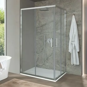 Box doccia 120x120 doppio scorrevole h.200 vetro 6mm trasparente Ted