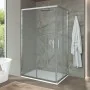Box doccia 120x120 doppio scorrevole h.200 vetro 6mm trasparente Ted