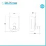 Scheda tecnica Dispenser sapone in acciaio cromo liquido verticale 0 5 Lt con erogazione push