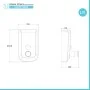 Scheda tecnica Dispenser sapone in acciaio cromo liquido verticale 1 Lt con erogazione push