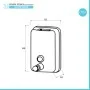Scheda tecnica Dispenser sapone in acciaio inox liquido a parete 0 5 Lt con erogazione push